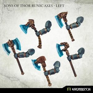 Kromlech   Legionary Conversion Parts Sons of Thor Runic Axes - Left - KRCB284 -