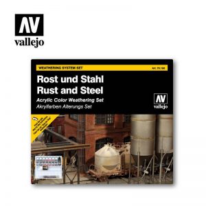 Vallejo   Model Colour AV Vallejo Model Color Set - Rust and Steel Effects - VAL70150 - 8429551701501