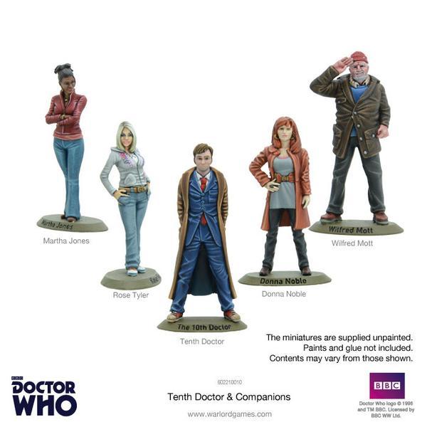 Warlord Games Doctor Who  Doctor Who Doctor Who: 10th Doctor and Companions - 602210010 - 5060393704478