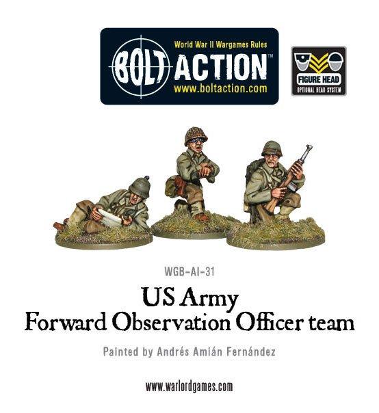 Warlord Games Bolt Action  United States of America (BA) US Forward Observer Officers (FOO) - WGB-AI-31 - 5060200844847