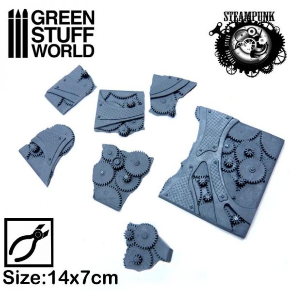 Green Stuff World   Modelling Extras Steampunk Plates - Crunch Times! - 8436574502558ES - 8436574502558