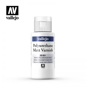 Vallejo   Vallejo Extras Vallejo Polyurethane - Varnish Matte 60ml - VAL26651 - 8429551266512
