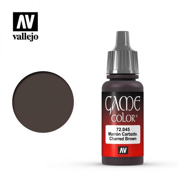 Vallejo   Game Colour Game Color: Charred Brown - VAL72045 - 8429551720458