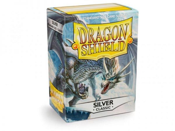 Dragon Shield   Dragon Shield Dragon Shield Sleeves Silver (100) - DS100S - 5706569100087