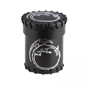 Q-Workshop   Dice Accessories Dragon Black Leather Dice Cup - CDRA101 - 5907699490721
