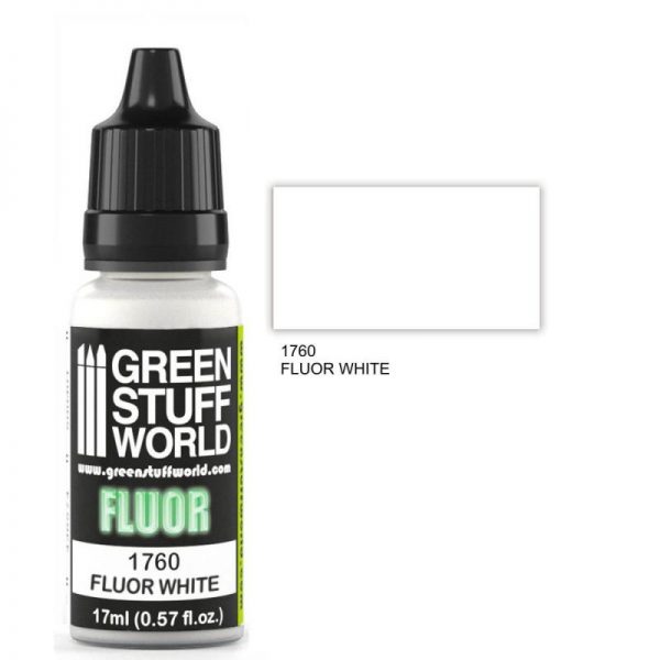 Green Stuff World   Fluorescent Paints Fluor Paint WHITE - 8436574501193ES - 8436574501193