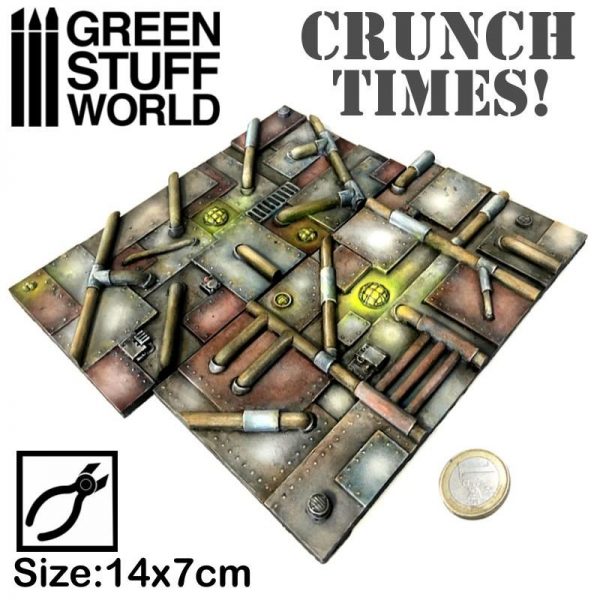 Green Stuff World   Modelling Extras Industrial Plates - Crunch Times! - 8436574502565ES - 8436574502565