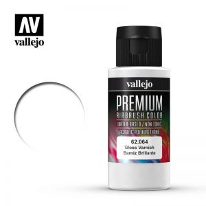 Vallejo   Premium Airbrush Colour Premium Color 60ml: Gloss Varnish - VAL62064 - 8429551620642