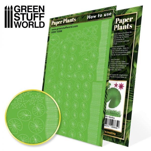 Green Stuff World   Plants & Flowers Paper Plants - Lilly Pads - 8436574508659ES - 8436574508659