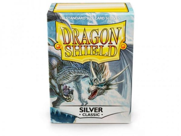 Dragon Shield   Dragon Shield Dragon Shield Sleeves Silver (100) - DS100S - 5706569100087