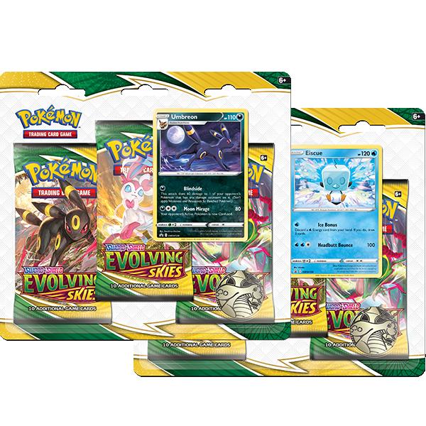 Pokemon Pokemon - Trading Card Game  Pokemon Pokemon TCG: Sword & Shield 7 Evolving Skies 3-Pack - POK80881 - 820650808814
