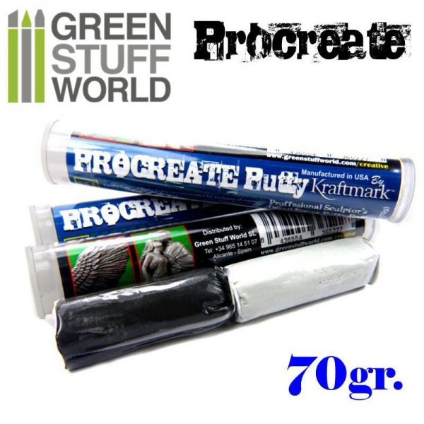 Green Stuff World   Modelling Putty & Green Stuff ProCreate Putty 70gr. - 8436554365227ES - 8436554365227