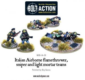 Warlord Games Bolt Action  Italy (BA) Italian Airborne Special Weapon Teams - WGB-IA-38 - 5060200848883