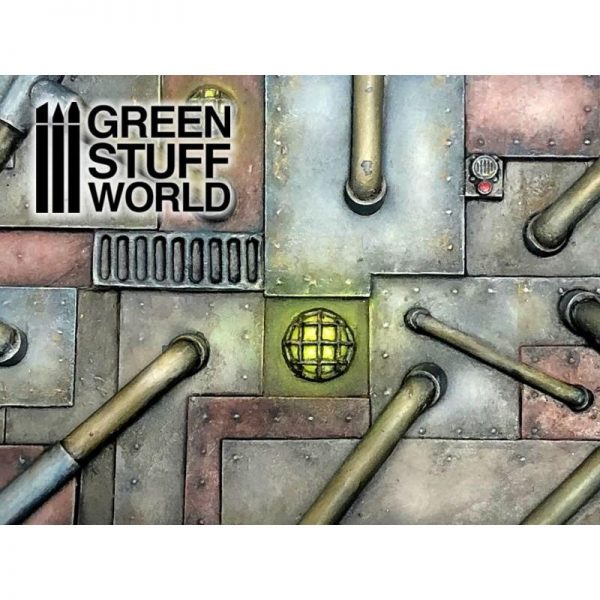 Green Stuff World   Modelling Extras Industrial Plates - Crunch Times! - 8436574502565ES - 8436574502565