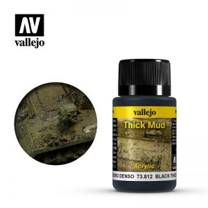 Vallejo   Weathering Effects Weathering Effects 40ml - Black Thick Mud - VAL73812 - 8429551738125