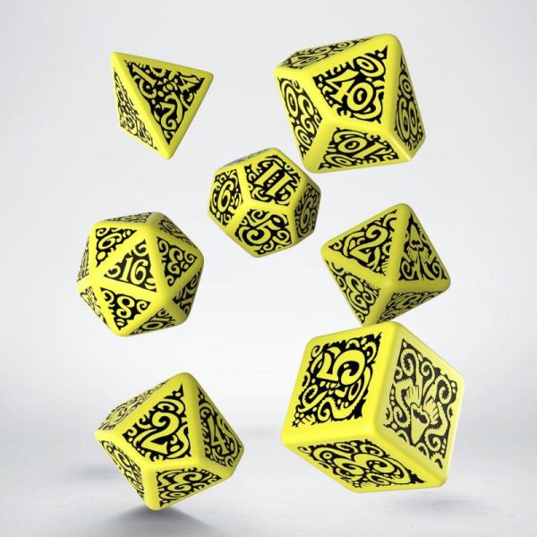 Q-Workshop   Q-Workshop Dice Call of Cthulhu The Outer Gods Hastur Dice Set (7) - SCTS58 - 5907699493609