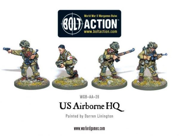 Warlord Games Bolt Action  USA (K47) US Airborne HQ - WGB-AA-28 - 5060200847343