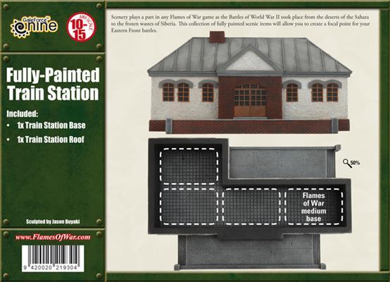 Gale Force Nine   Battlefield in a Box Flames of War: Train Station - BB136 - 9420020219304