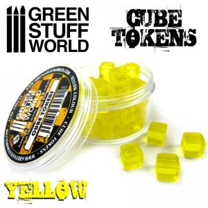 Green Stuff World   Status & Wound Markers Yellow Cube tokens - 8436554369621ES - 8436554369621