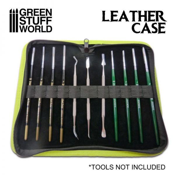 Green Stuff World   Paint Racks Premium Leather Case for Tools and Brushes - 8436554369713ES - 8436554369713