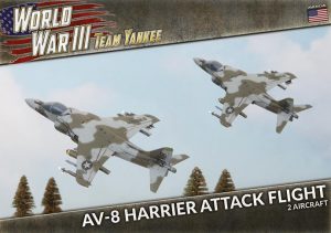 Battlefront Team Yankee  NATO Forces AV-8 Harrier Attack Flight (x2 Plastic) - TUBX26 - 9420020250734