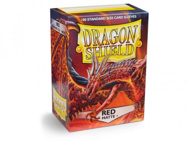 Dragon Shield   Dragon Shield Dragon Shield Matte Sleeves Red (100) - DS100MR - 5706569110079