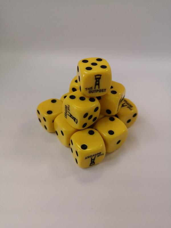 Outpost   Outpost Dice Outpost Dice: Yellow (16mm) - OPDICEYELLOW - OPYELL