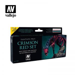 Vallejo   Fantasy Pro Fantasy Pro - Crimson Red Set (x8) - VAL74103 - 8429551741033