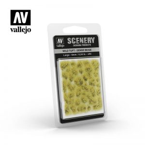 Vallejo   Vallejo Scenics AV Vallejo Scenery - Wild Tuft - Dense Beige, Large: 6mm - VALSC412 - 8429551986106