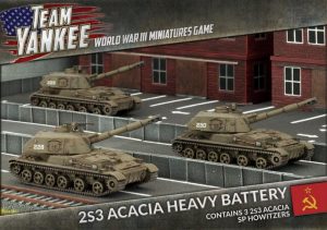 Battlefront Team Yankee  Soviets 2S3 Acacia Heavy SP Howitzer Battery - TSBX17 - 9420020236639