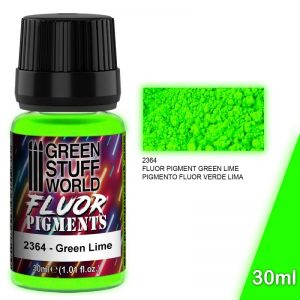 Green Stuff World   Fluorescent Pigments Pigment FLUOR GREEN LIME - 8436574507232ES - 8436574507232