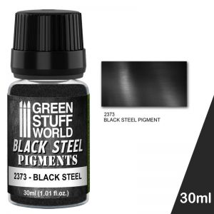 Green Stuff World   Powder Pigments Pigment BLACK STEEL - 8436574507324ES - 8436574507324
