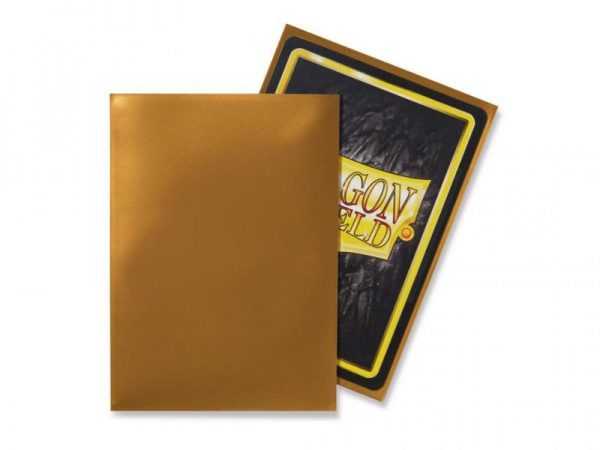 Dragon Shield   Dragon Shield Dragon Shield Sleeves Gold (100) - DS100G - 5706569100063