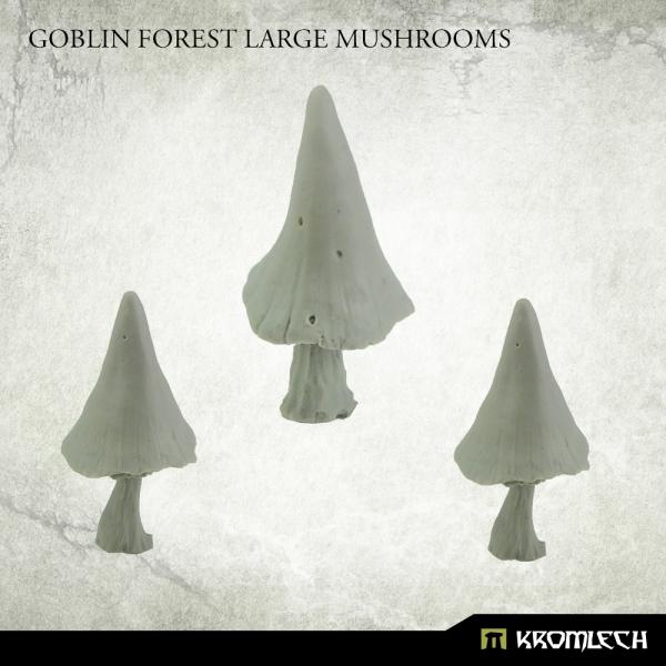 Kromlech   Misc / Weapons Conversion Parts Goblin Forest Large Mushrooms (3) - KRBK038 - 5902216118584