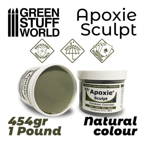 Green Stuff World   Modelling Putty & Green Stuff APOXIE SCULPT 1Lb Natural - 8435646502403ES - 8435646502403