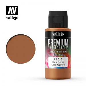 Vallejo   Premium Airbrush Colour Premium Color 60ml: Dark Ochre - VAL62016 -