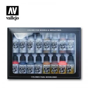 Vallejo   Paint Sets Vallejo Model Air Set: Metallic Effects (x16) - VAL71181 - 8429551711814
