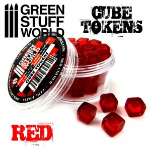 Green Stuff World   Status & Wound Markers Red Cube tokens - 8436554369614ES - 8436554369614