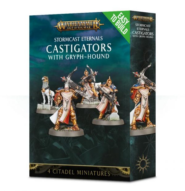 Games Workshop (Direct) Age of Sigmar  Stormcast Eternals Easy To Build: Castigators with Gryph Hound - 99120218033 - 5011921099313