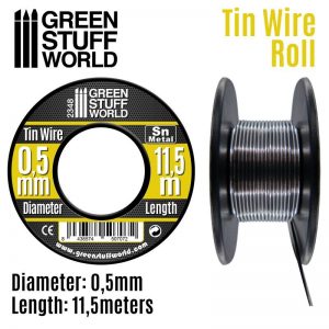 Green Stuff World   Metal Sheets & Wire Flexible tin wire roll 0.5mm - 8436574507072ES - 8436574507072