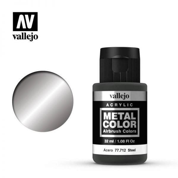 Vallejo   Metal Colour Metal Color - Steel 32ml - VAL77712 - 8429551777124