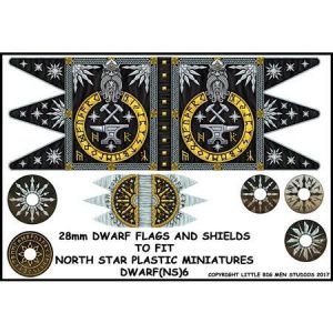 North Star Oathmark  Oathmark Dwarf Flag and Shields 2 - DWARF(NS)6 -