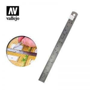 Vallejo   Vallejo Tools AV Vallejo Tools - 150mm Steel Rule - VALT15003 - 8429551930475