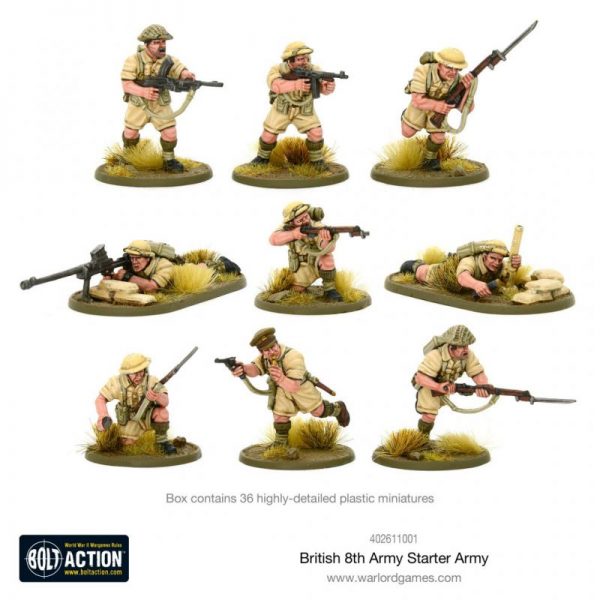 Warlord Games Bolt Action  Great Britain (BA) 8th Army starter army - 402611001 - 5060572500969