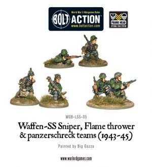 Warlord Games Bolt Action  Germany (BA) Waffen-SS Special Weapons Teams - WGB-LSS-05 - 5060200846537