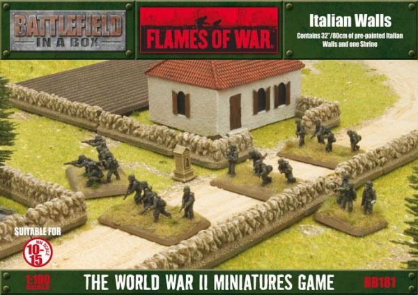 Gale Force Nine   Battlefield in a Box Flames of War: Italian Walls - BB181 - 9420020225688
