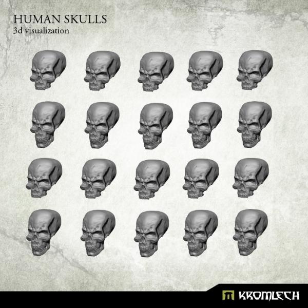 Kromlech   Basing Extras Human Skulls (20) - KRBK009 - 5902216113954