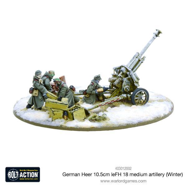 Warlord Games Bolt Action  Germany (BA) German Heer 10.5cm leFH 18 medium artillery (Winter) - 403012002 - 5060393705468