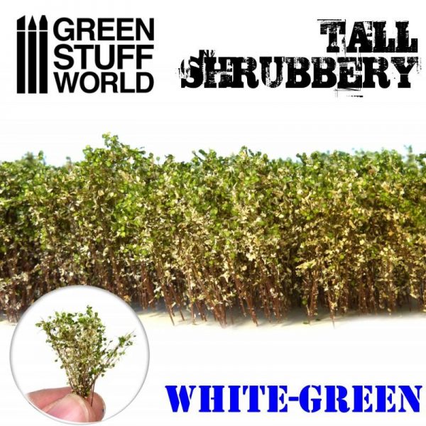 Green Stuff World   Plants & Flowers Tall Shrubbery - White Green - 8436574504262ES - 8436574504262
