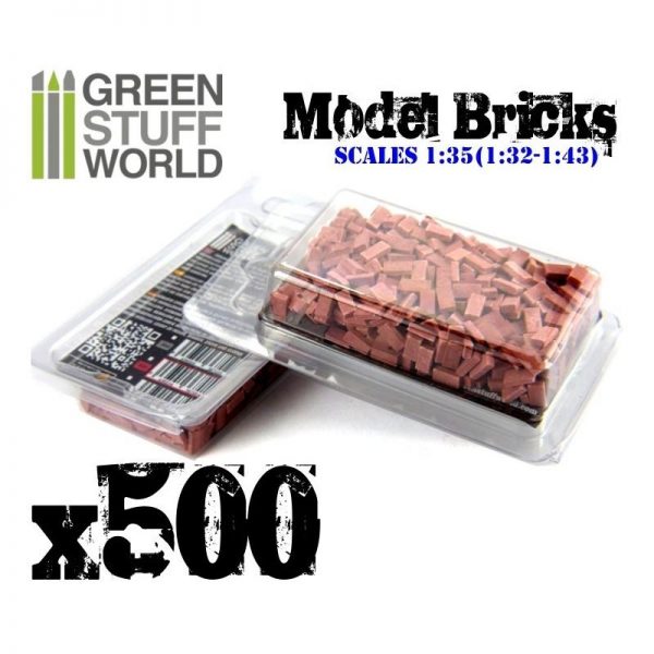 Green Stuff World   Modelling Bricks Model Bricks - Red x500 - 8436554367054ES - 8436554367054